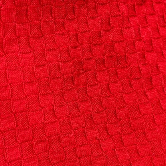 LOUIS VUITTON M75131 Echarpes micro Damier Scarf cotton / Cashmere Red - Picture 7 of 12